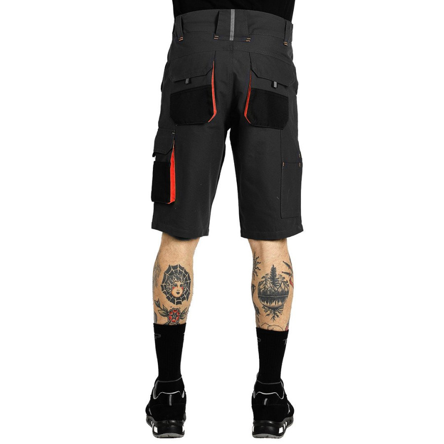 HAMMER STRETCH BERMUDA, workwear bermuda, dark gray