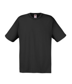 Fruit of the Loom, Original T, Men's Cotton Short Sleeve T-shirt, Black, L