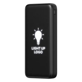 ODIN 10 PLUS, light up power bank, 10.000 mah, black