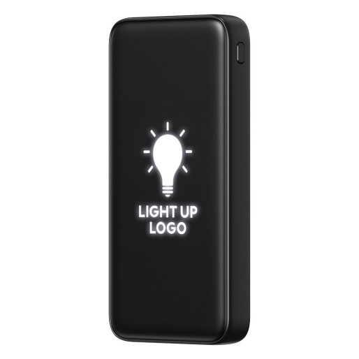 ODIN 10 PLUS, light up power bank, 10.000 mah, black