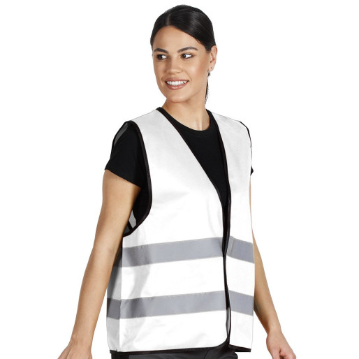 GLOW COLOR, workwear vest, white