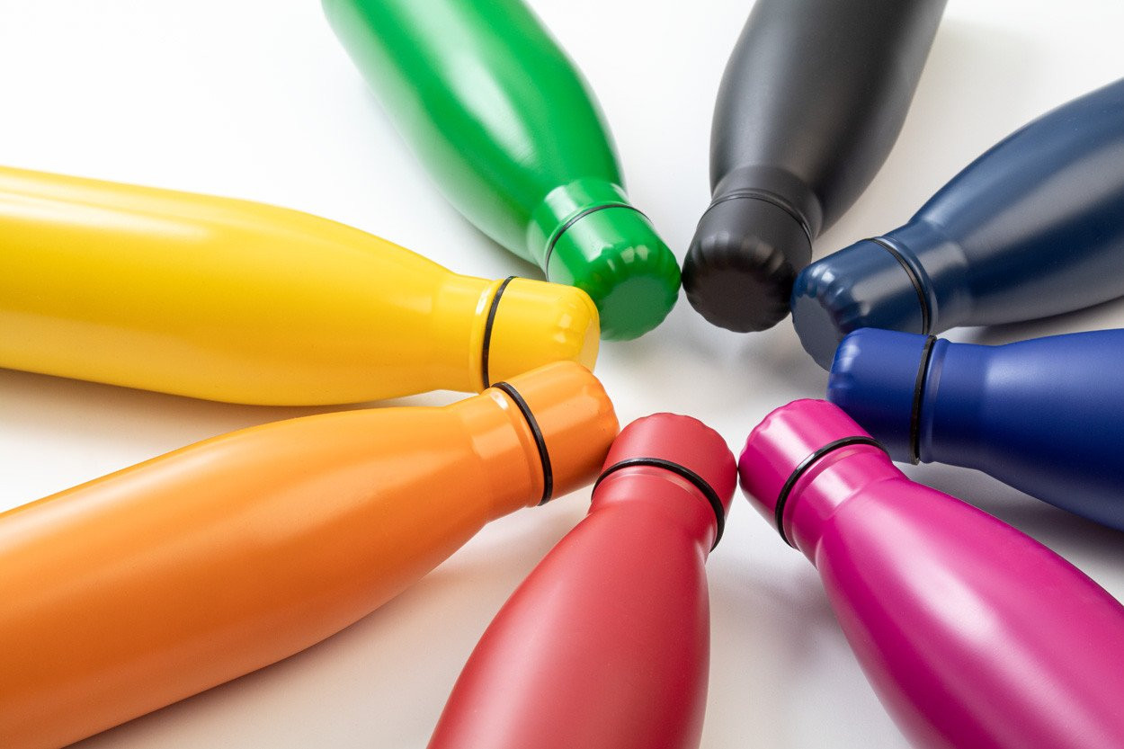 Refill recycled stainless steel bottle