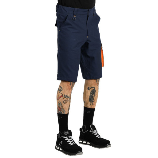 HAMMER STRETCH BERMUDA, workwear bermuda, blue