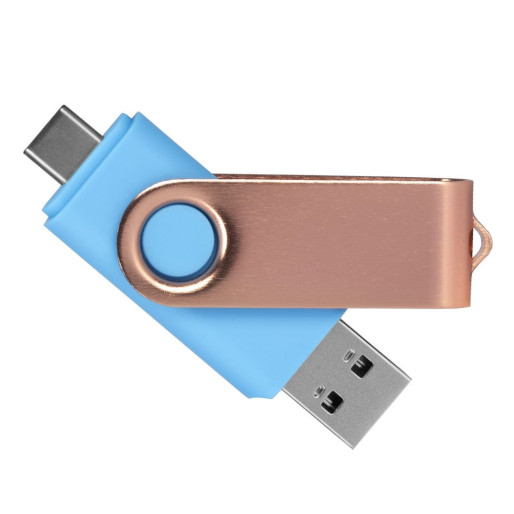 SMART C ROSE GOLD, usb flash memory, sky blue, 16GB