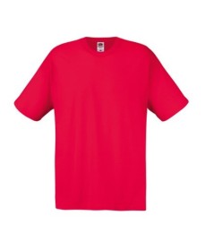 Fruit of the Loom, Original T, men's cotton T-shirt, red, M