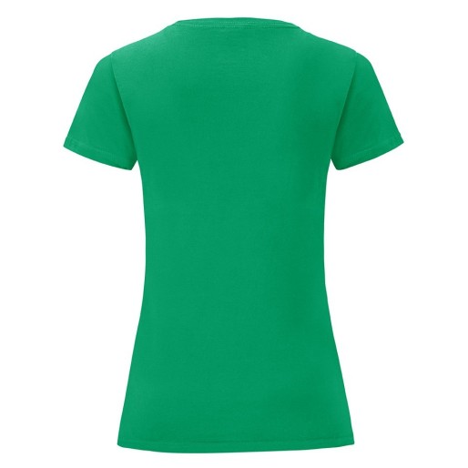 Fruit of the Loom, LADIES ICONIC 150T, ženska pamučna majica, kelly zelena boja
