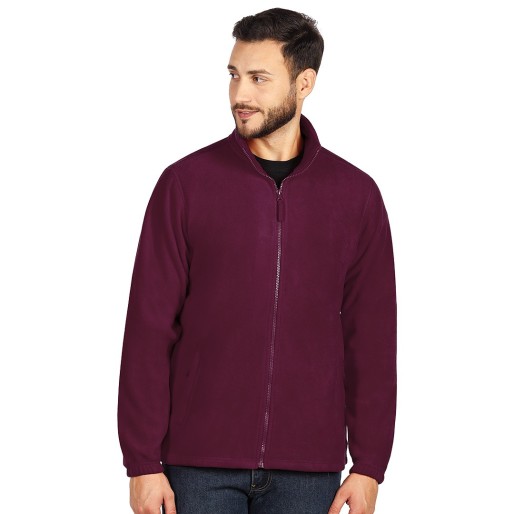 POLARIS, unisex polar fleece sweatshirt, burgundy