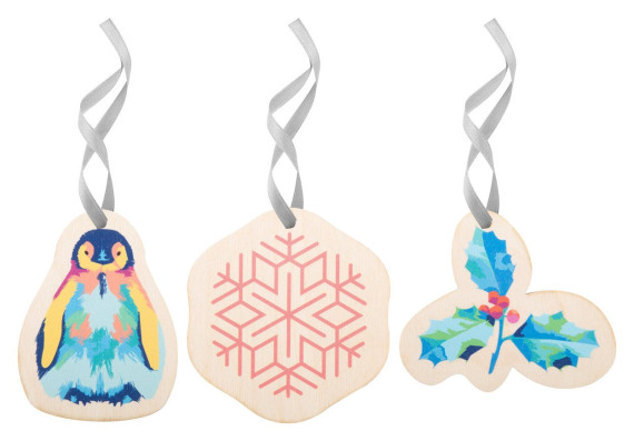 CreaJul Wood custom Christmas tree ornament