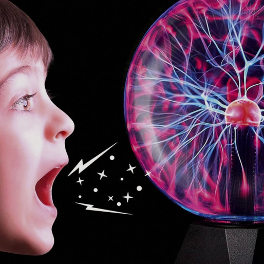 HYPERNOVA, magic plasma sphere lamp, black