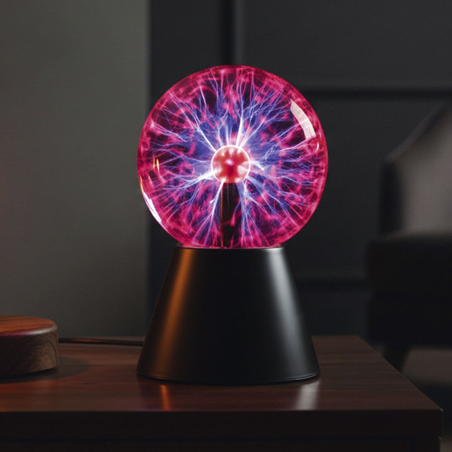 HYPERNOVA, magic plasma sphere lamp, black