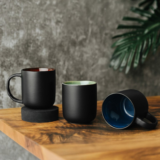 BOHO, keramička šolja, 450 ml, plava