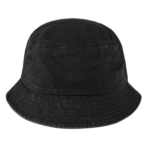 BAKI, bucket hat, washed, 100% cotton black