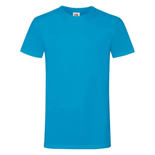 Fruit of the Loom, Sofspun, men's T-shirt, azure blue, XL