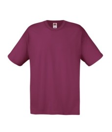 Fruit of the Loom, Original T, Men's Cotton T-shirt, Burgundy, M