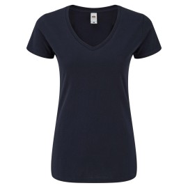 Fruit of the Loom, LADIES ICONIC 150 V-NECK, cotton t-shirt