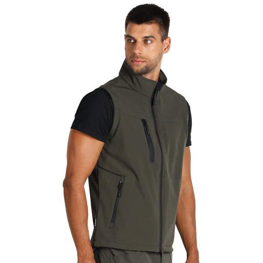 PANTHER VEST, softshell bodywarmer, olive