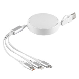 ONES 6IN1, usb charging cable 6 in 1, white