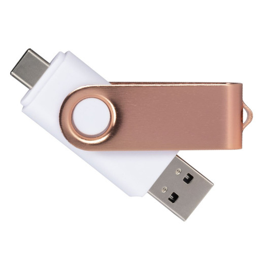 SMART C ROSE GOLD, usb flash memorija, beli, 8GB