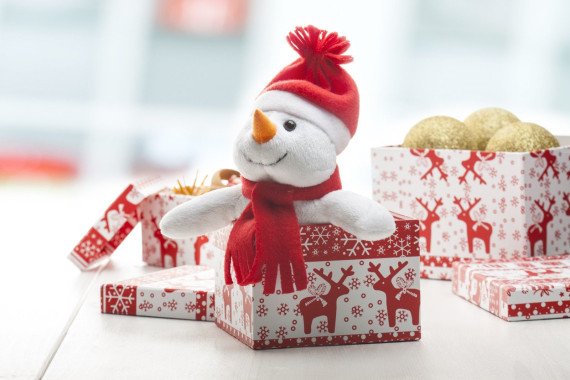 Lumiukko plush snowman