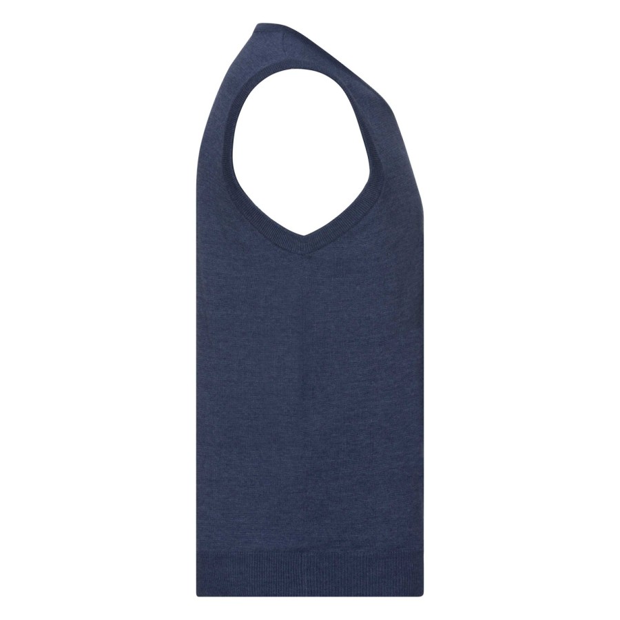 Men's V-Neck Sleeveless Knitted Pullover