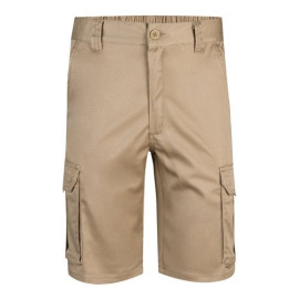 VL HEBE. Multi-pocket stretch Bermuda shorts (240g/m²), in cotton (46%), EME (38%) and polyester (16%)