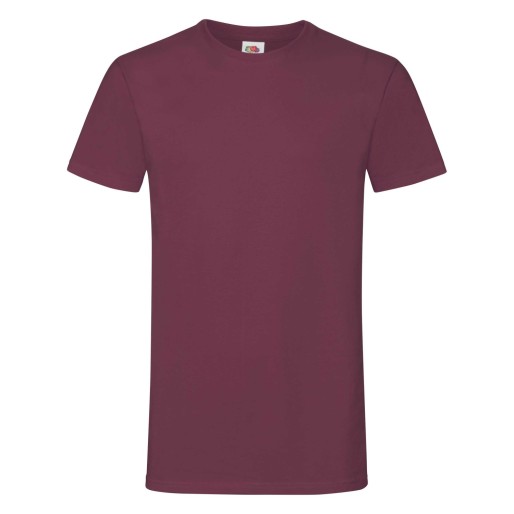Fruit of the Loom, Sofspun, men's T-shirt, burgundy, 3XL