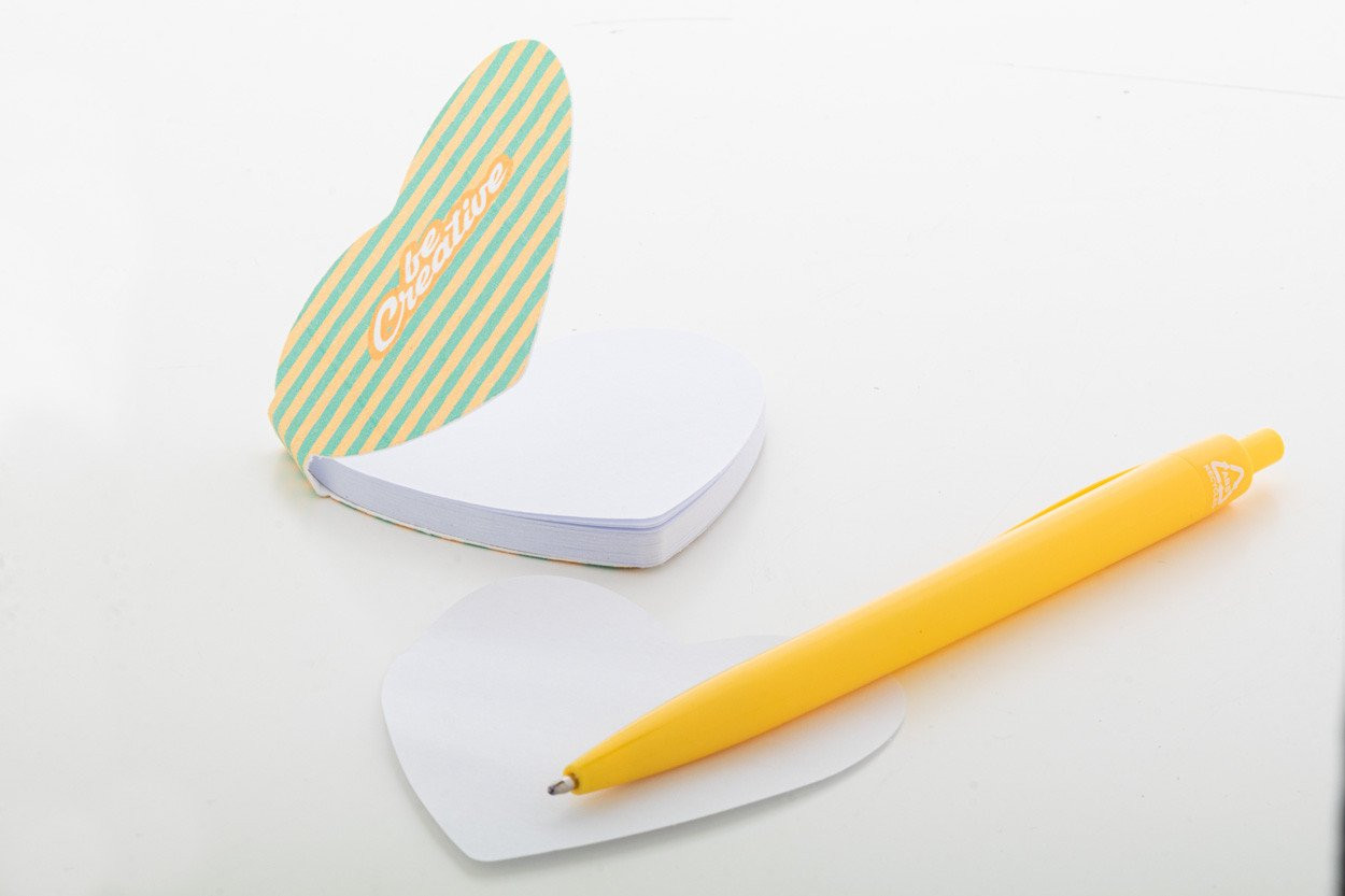 CreaStick Seed Heart custom sticky notepad