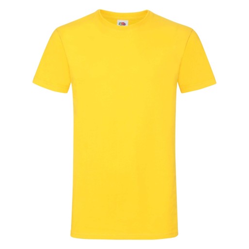 Fruit of the Loom, Sofspun, men's T-shirt, yellow, 3XL