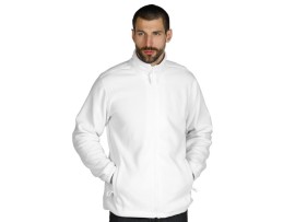 POLARIS, unisex polar fleece sweatshirt, white