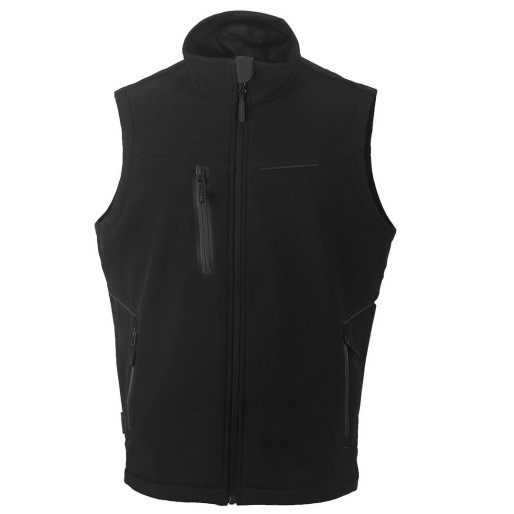 PANTHER VEST, softshell bodywarmer, black