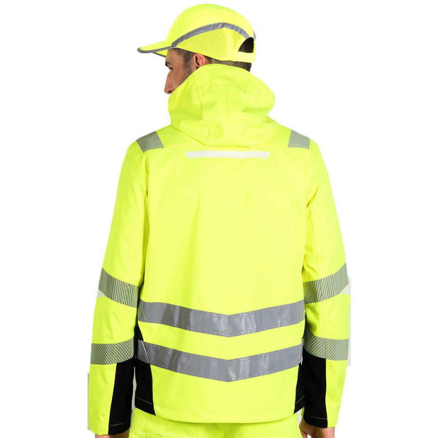 HI-VIZ JACKET, hi-viz safety jacket, neon yellow