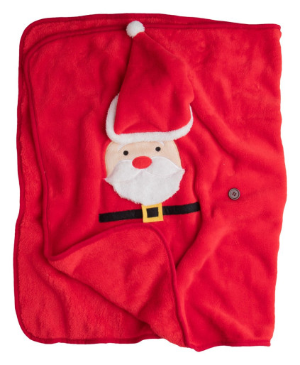 Hugger Christmas polar blanket, Santa Claus