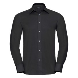 RUSSELL men's ECare Tail Oxford Long Sleeve Shirt