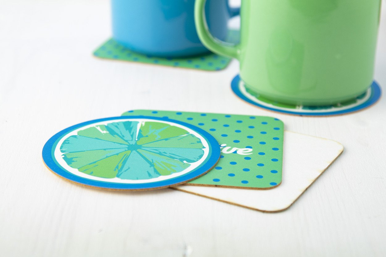 CreaPint paper coaster, circle
