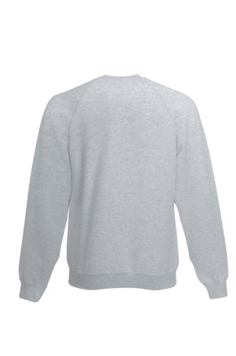 Fruit of the Loom, Classic Raglan Sweat, klasični muški duks, pepeljasto siva, L