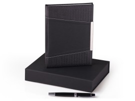 CONCEPT, set u lux kutiji, rokovnik A5 formata i metalna roler olovka