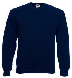 Fruit of the Loom, Classic Raglan Sweat, Classic Men's Hoodie, Dark Weight, M