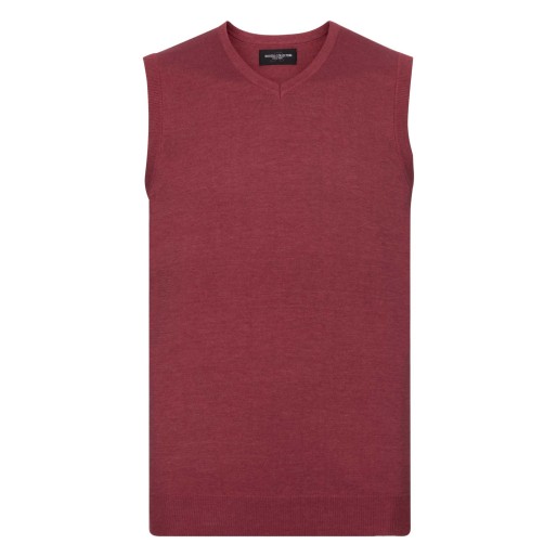 Men's V-Neck Sleeveless Knitted Pullover