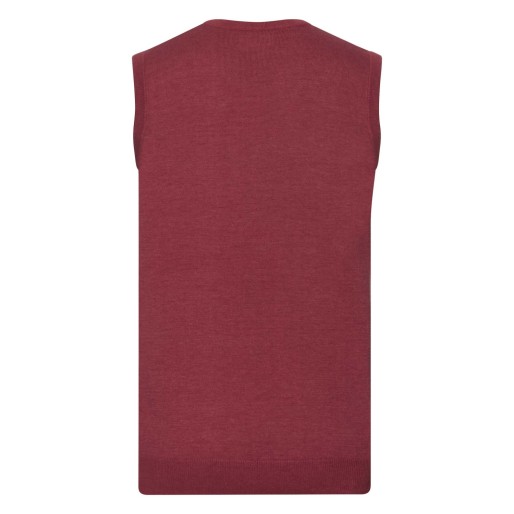 Men's V-Neck Sleeveless Knitted Pullover