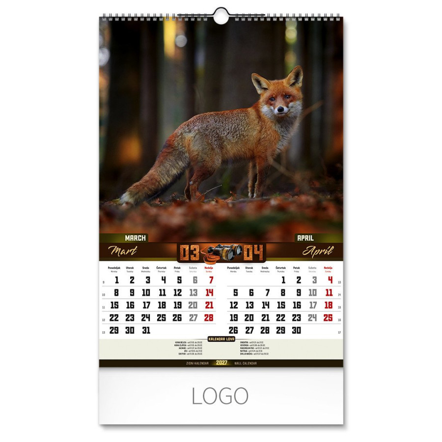 DOBAR POGLED, wall calendar, 7 pages, b3 format