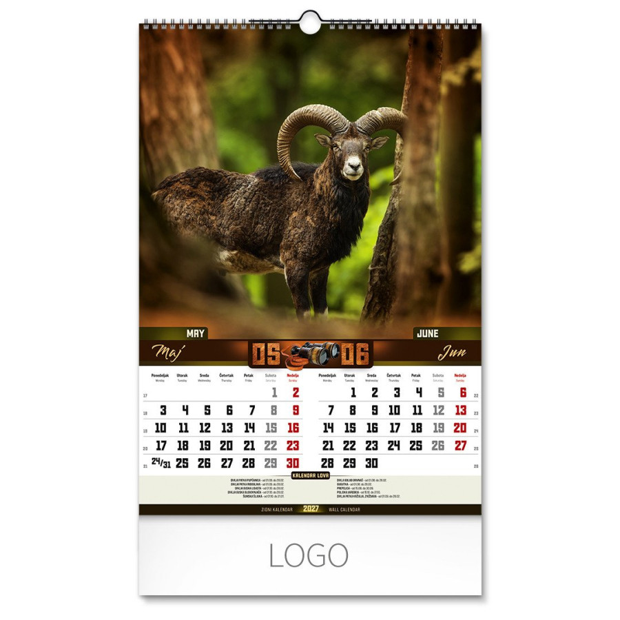 DOBAR POGLED, wall calendar, 7 pages, b3 format