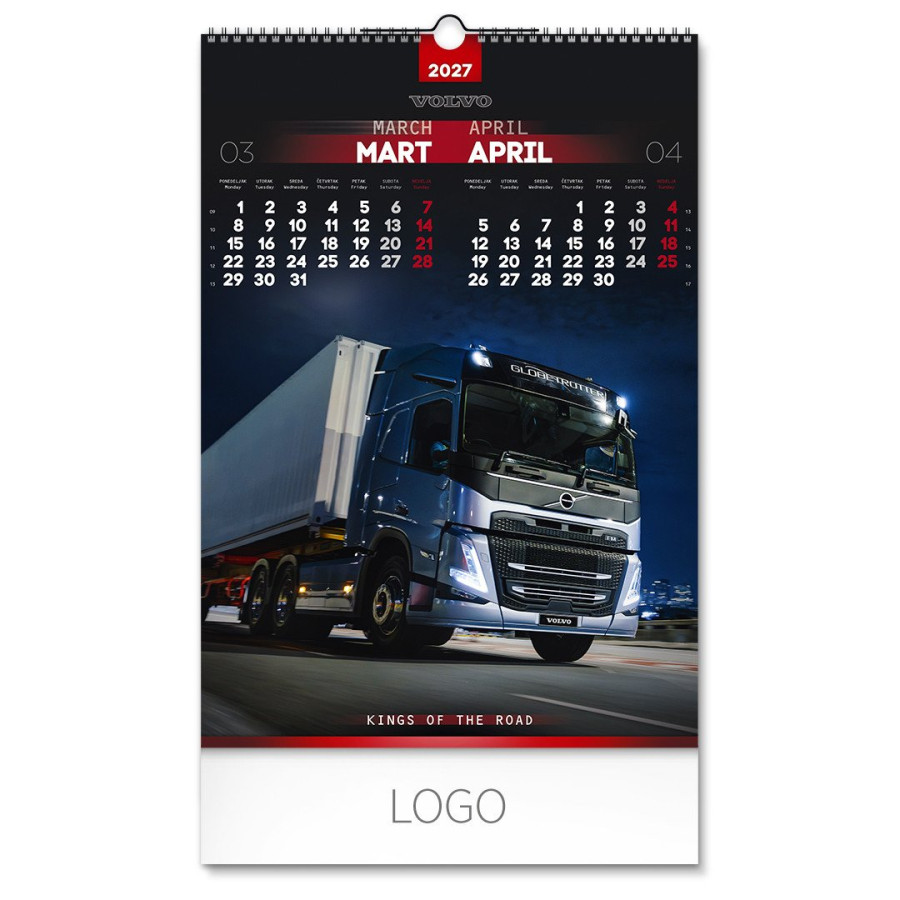 DRUMSKE KRSTARICE, wall calendar, 7 pages, b3 format