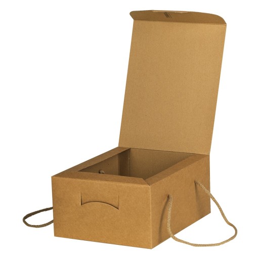 CORDINI, troslojna samosklopiva poklon kutija sa učkurom, bež