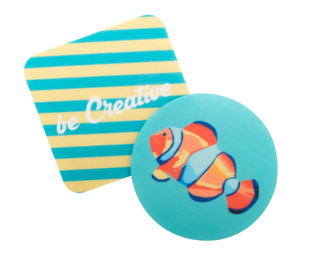 CreaFelt Drink RPET felt coaster, square