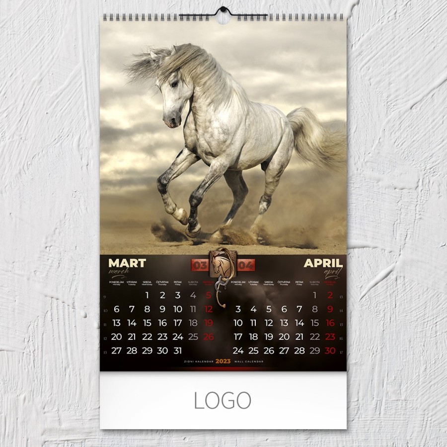 GALOP, zidni kalendar: 7 listova, dvomesečni