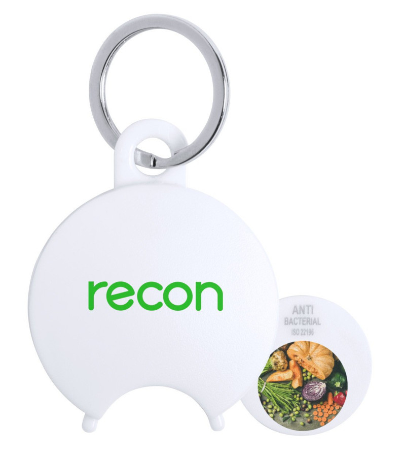 Portis antibacterial trolley coin keyring