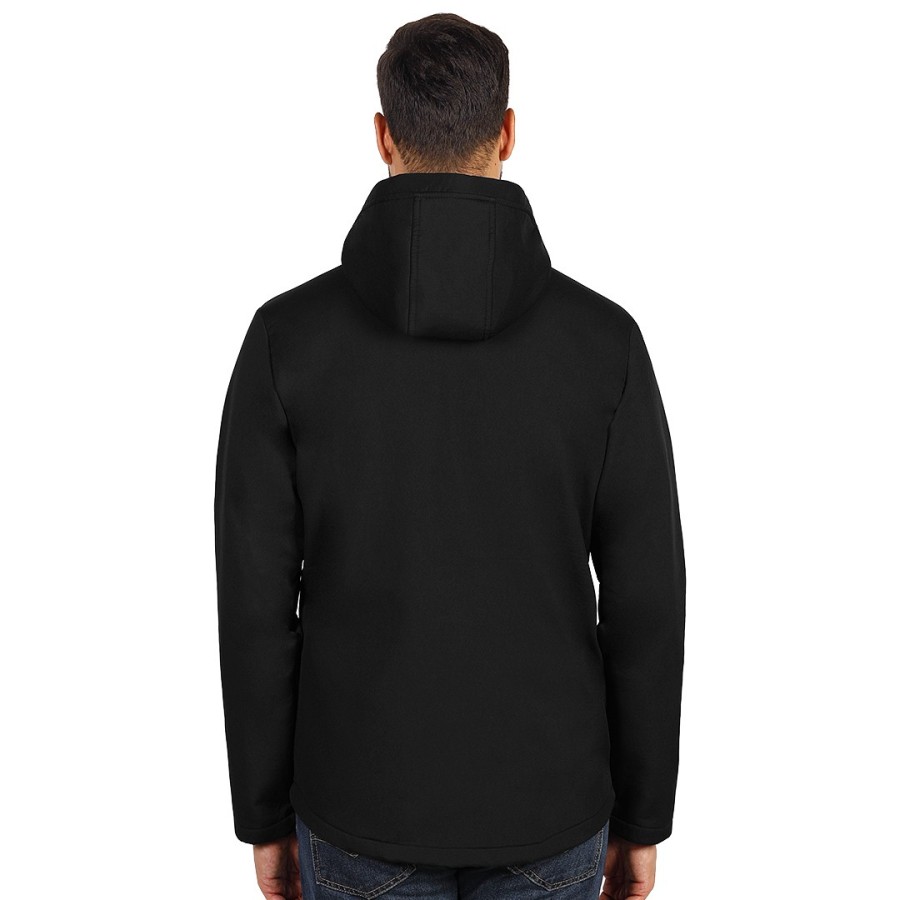 NITRO, duo-color hooded softshell jacket, royal blue