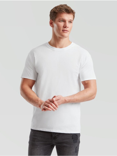 Fruit of the Loom, Iconic Ringspun Premium T, men's T-shirt, white, 3XL