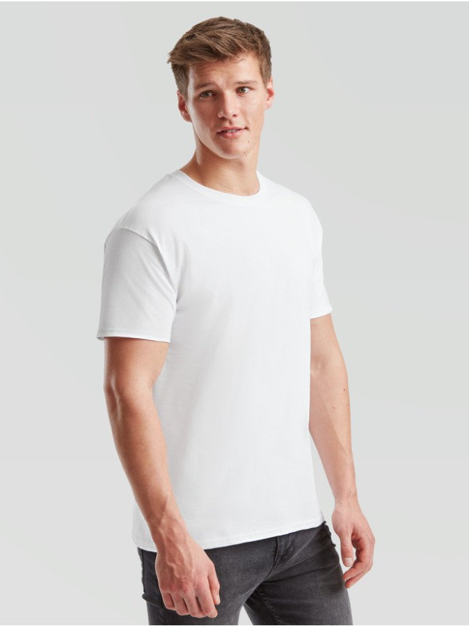 Fruit of the Loom, Iconic Ringspun Premium T, men's T-shirt, white, 3XL