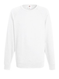 Fruit of the Loom, Lightweight Raglan Sweat, muški klasični duks, bela, M